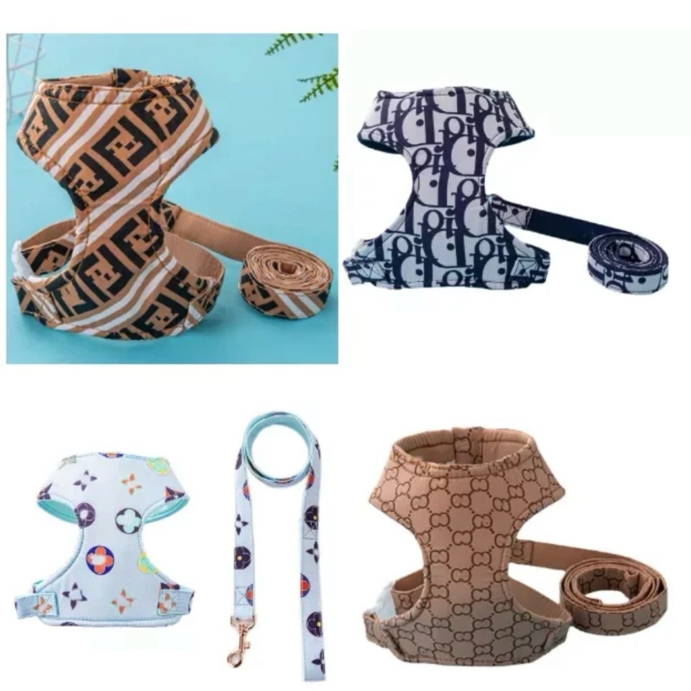 Hot Designer Pet Harness and Leash Set for Dogs or Cats 🐾